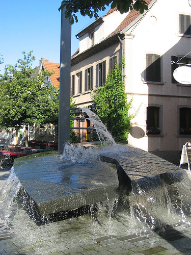 Brunnen an der Hauptstraße in Walldorf