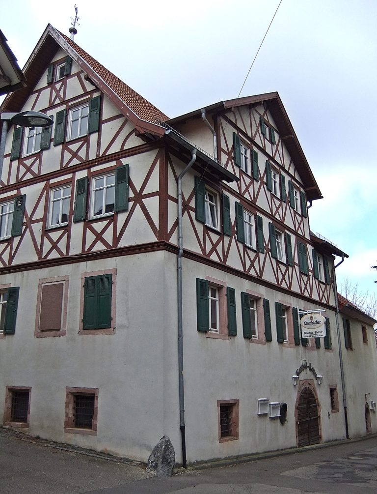 Hemsbach Gaststätte "Bacchus-Keller", ein Gebäude aus dem Jahre 1591