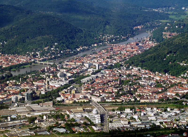 Heidelberg aus der Vogelperspektive