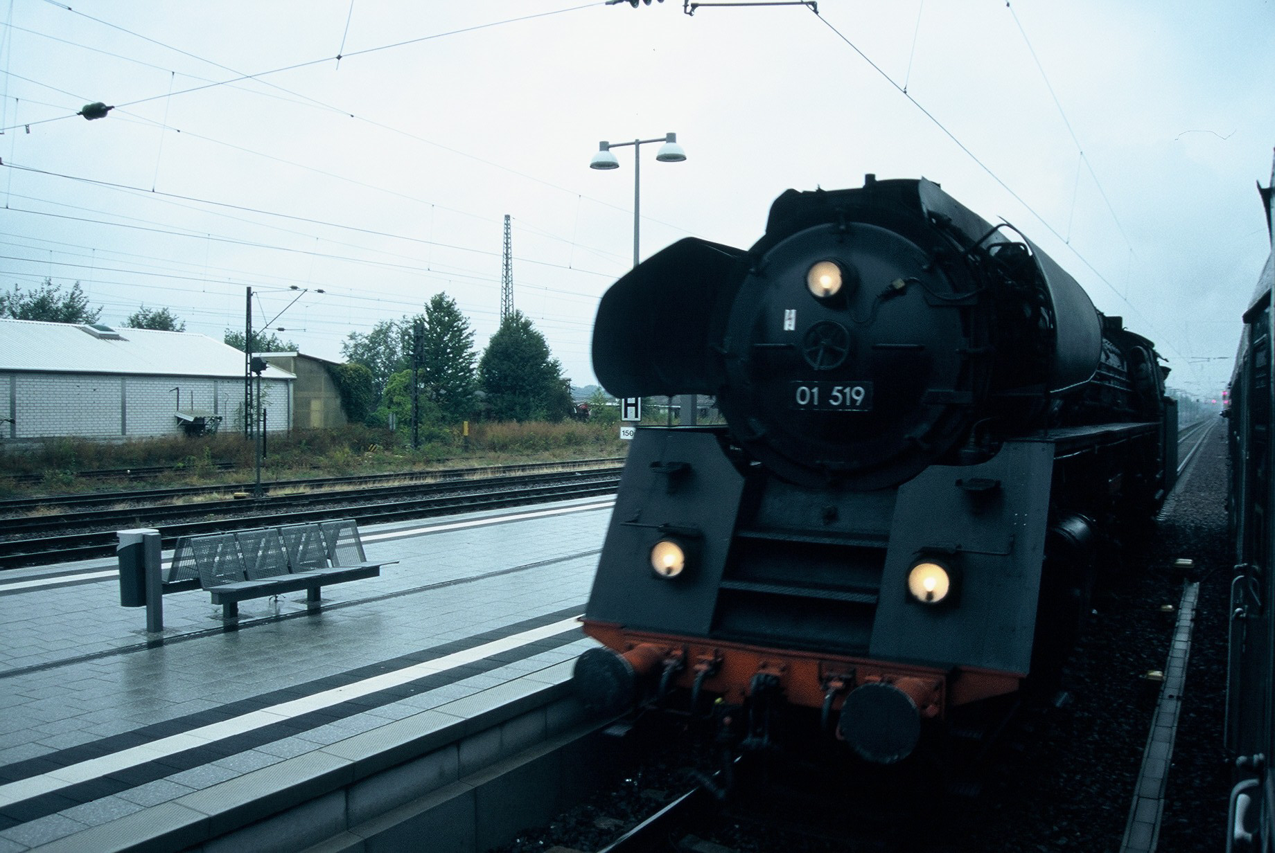 Dampflokomotive 01 519 der Ulmer Eisenbahnfreunde beim Plandampf in Schifferstadt