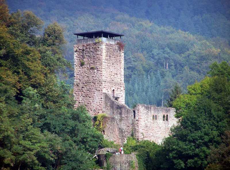 Burg Hinterburg bei Neckarsteinach.