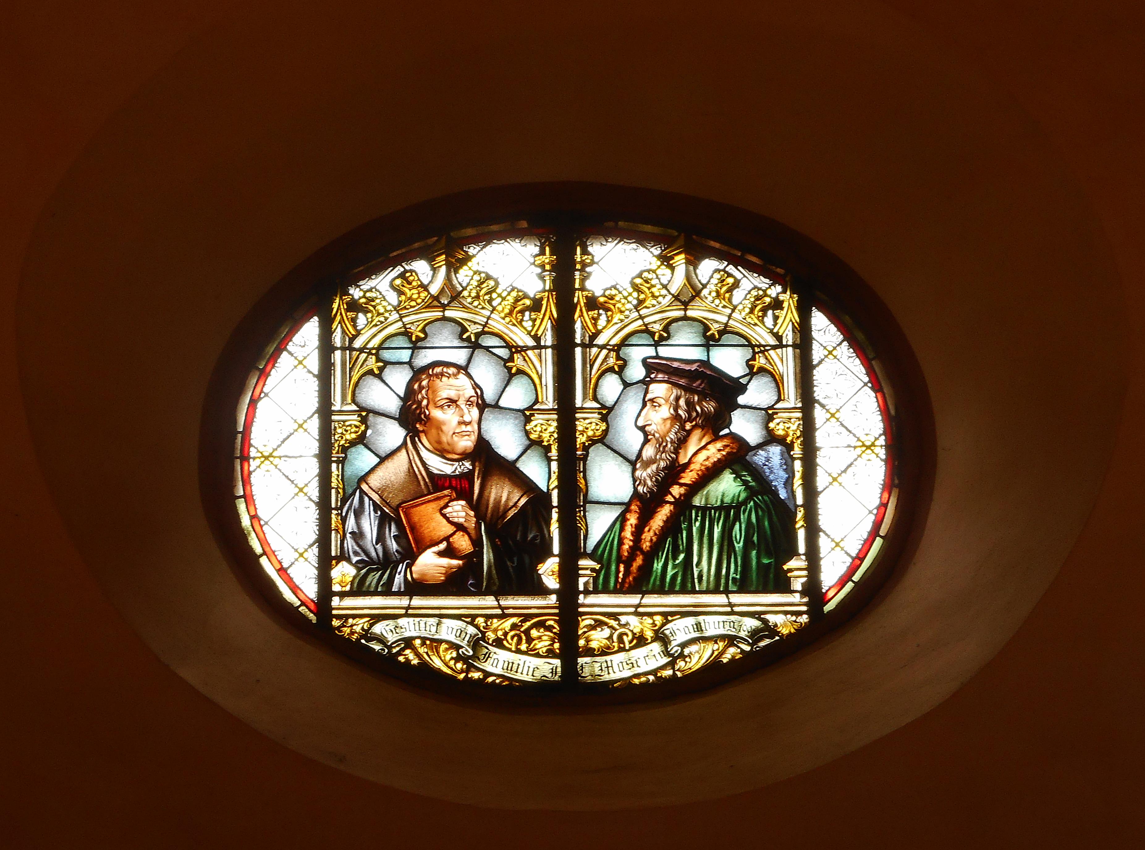Fenster: Luther und Calvon