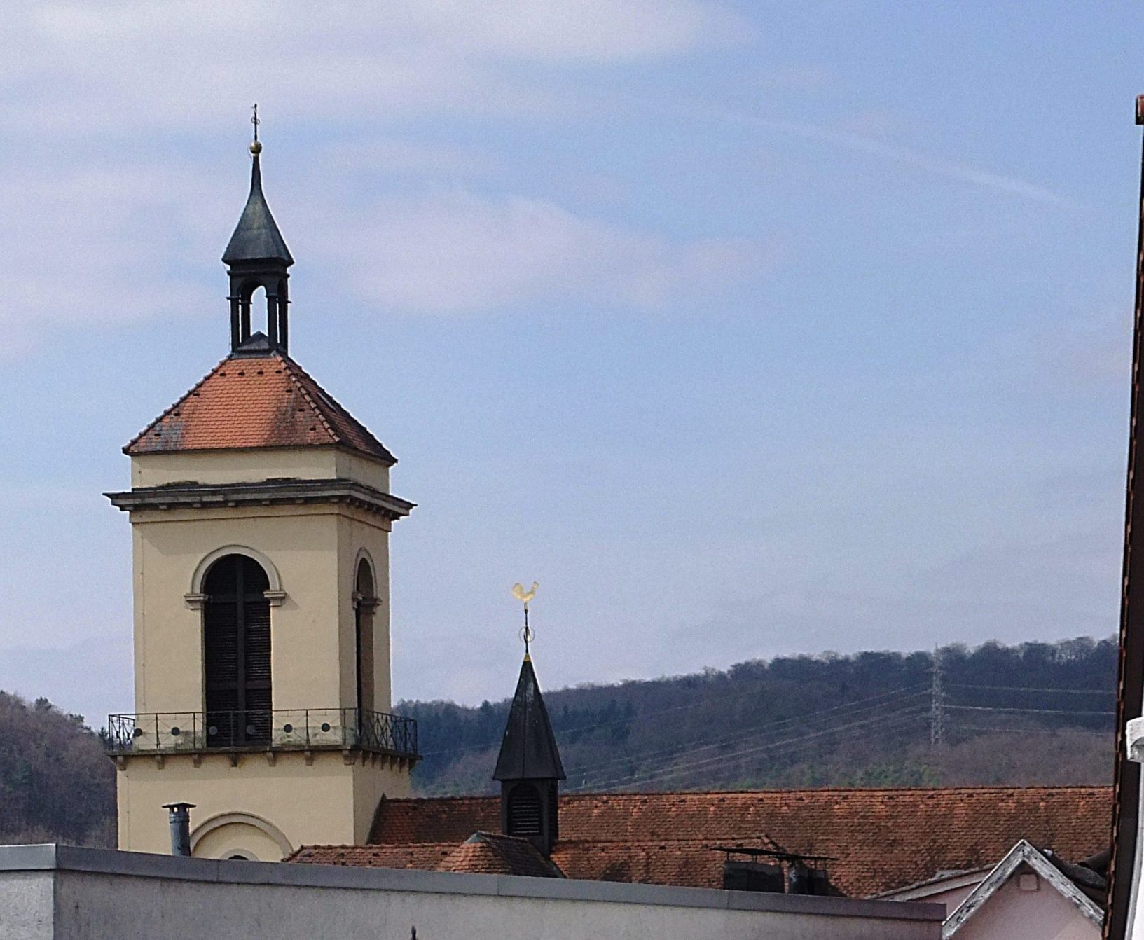 Turm und Dach von der Mettelnburg aus gesehen