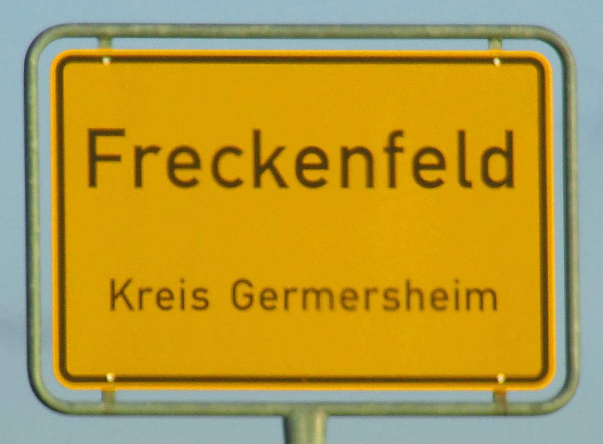 Datei:Freckenfeld Ortsschild 1.jpg