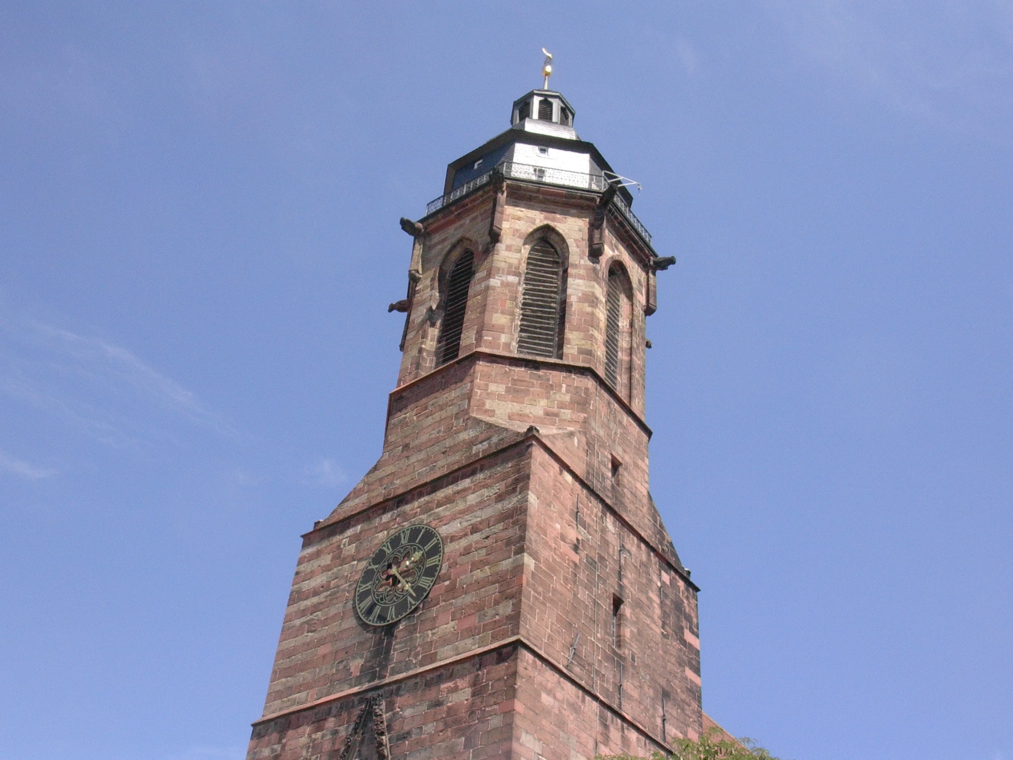 Turm der Stiftskirche in Landau