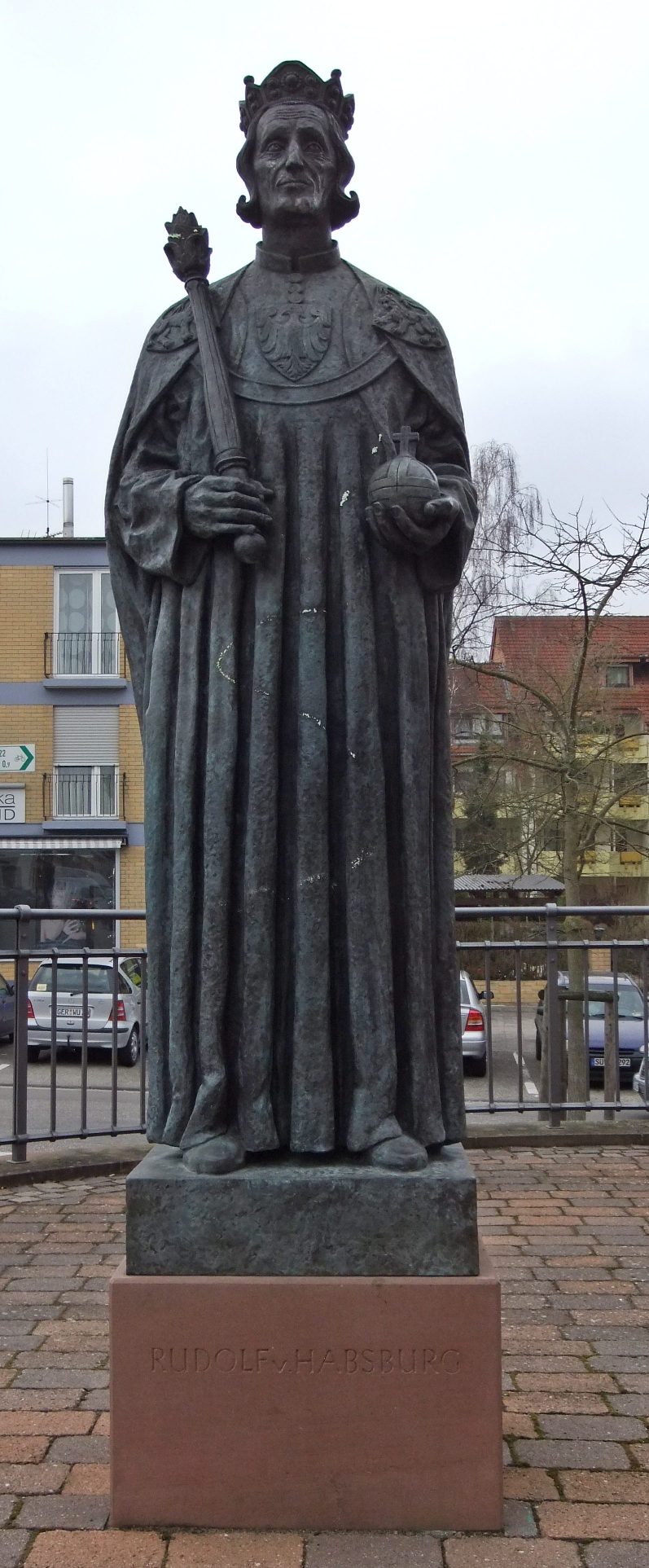 Datei:Germersheim Statue Rudolf von Habsburg.JPG