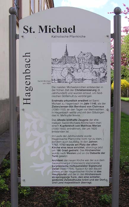 Hagenbach, Informationstafel "St. Michael"