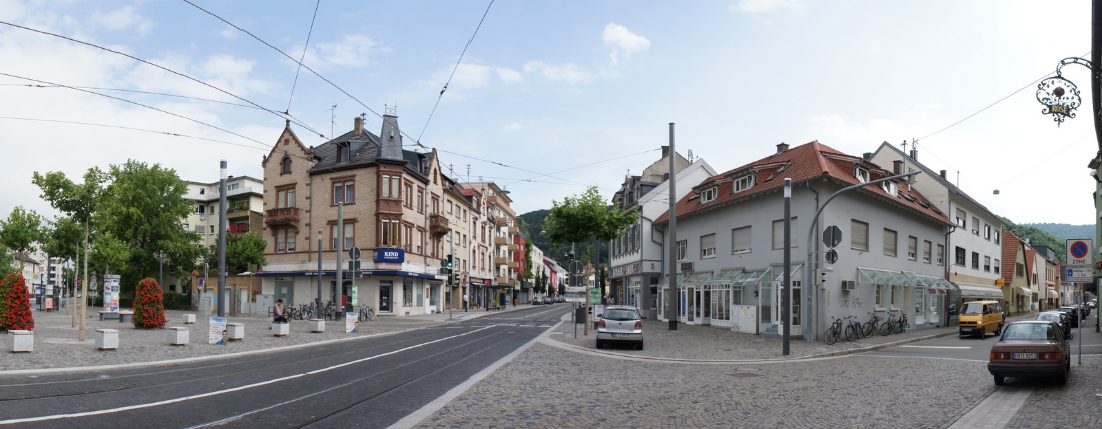 Panorama vom Marktplatz in Heidelberg Rohrbach