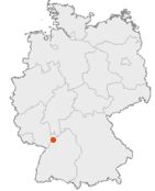 Lage der Stadt Walldorf in Deutschland