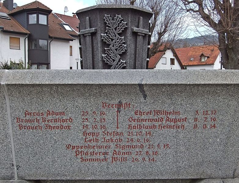 Datei:Gefallenendenkmal Hemsbach WK1 Detail 8.JPG