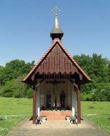 Harthausen: Bildhäuschen an der Straße zwischen Harthausen und Hanhofen