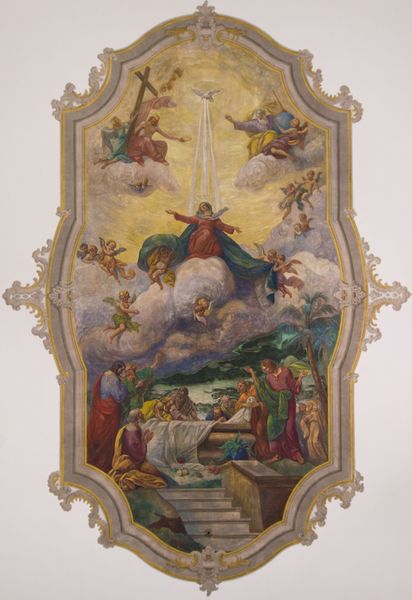 Datei:Schwetzingen Kirche St Pankratius Deckengemälde 1.jpg