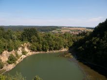 Steinbruchsee am Michselsberg Katzenbuckel