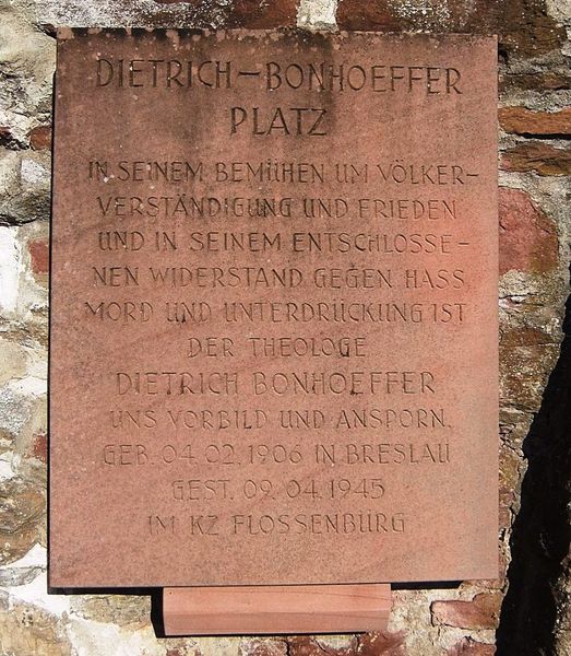 Datei:Bonhoeffer-Platz Infotafel Obrigheim Baden.JPG