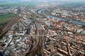 Hauptbahnhof vom Hubschrauber aus am 26.11.2006