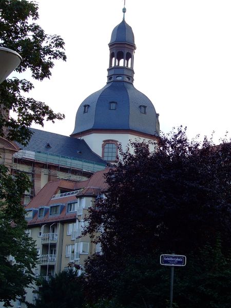 Datei:Mannheim B3 Schillerplatz und A4 Jesuitenkirche 1.jpg