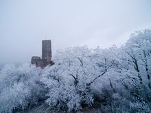 Strahlenburg in Schriesheim im Winter