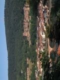 Heidelberg: Aussicht vom Philosophenweg auf die Altstadt und das Schloss.