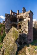 1693 gesprengter Pulverturm am Heidelberger Schloss