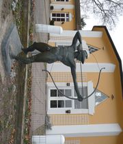 Bogenschütze Skulptur im Ebertpark in Ludwigshafen